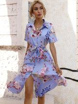 Calista | Schickes V-ausschnitt Sommerkleid Für Frauen | Midi
