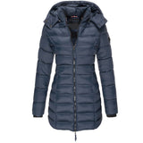 Damen Moderne Puffer Winterjacke | Mit Kapuze