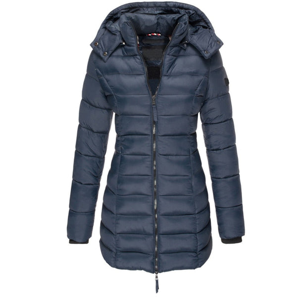 Damen Moderne Puffer Winterjacke | Mit Kapuze
