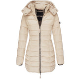 Damen Moderne Puffer Winterjacke | Mit Kapuze
