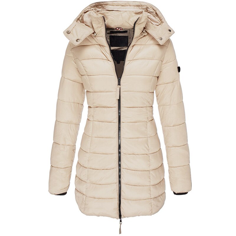 Damen Moderne Puffer Winterjacke | Mit Kapuze