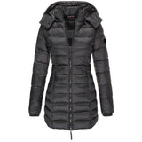 Damen Moderne Puffer Winterjacke | Mit Kapuze