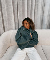 Stylische Oversize Bomberjacke Für Damen | Winter