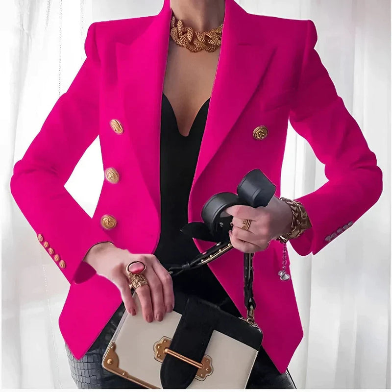 Damen-Blazer Mit Knopfdetails | Lange Ärmel