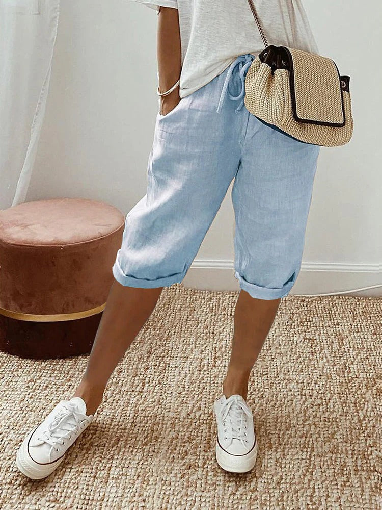 Kurze Hose mit Kordelzug für Damen – Leicht & Bequem für den Sommer | Sommer Shorts