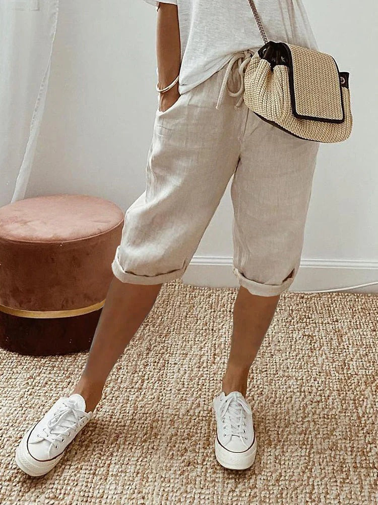 Kurze Hose mit Kordelzug für Damen – Leicht & Bequem für den Sommer | Sommer Shorts