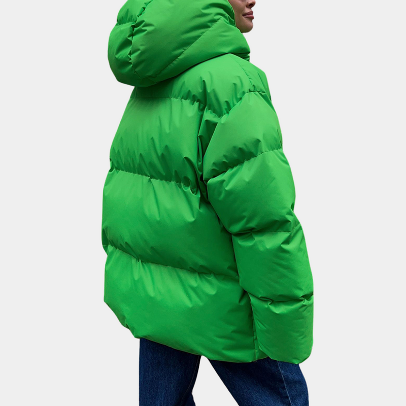 Damen Puffer Winterjacke Mit Kapuze | Langarm