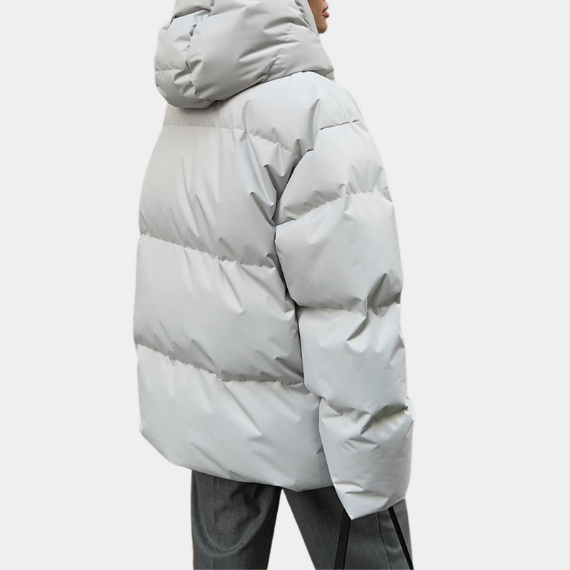 Damen Puffer Winterjacke Mit Kapuze | Langarm