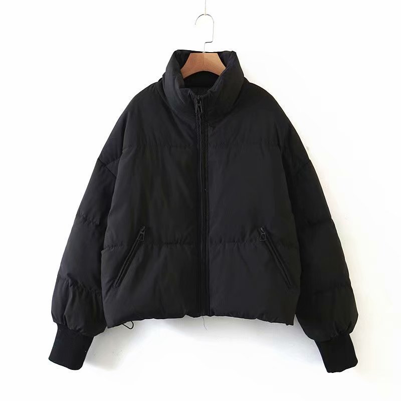 Damen Stylische Pufferjacke Mit Reißverschluss | Winter