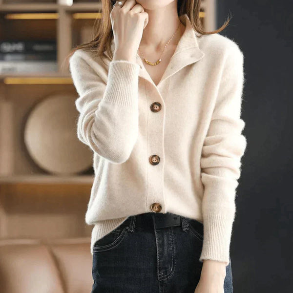 Damen Winter Strickjacke Mit Langen Ärmeln | Offene Vorderseite