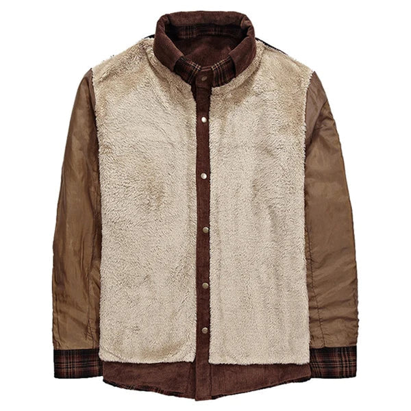 Trendige Karojacke Mit Brusttaschen Für Herren | Winter