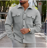 Dino - Lässiger Herren Strickpullover mit Knopfleiste