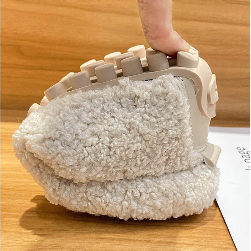 Damen Plüsch-Loafer Für Kalte Tage | Flache Sohle