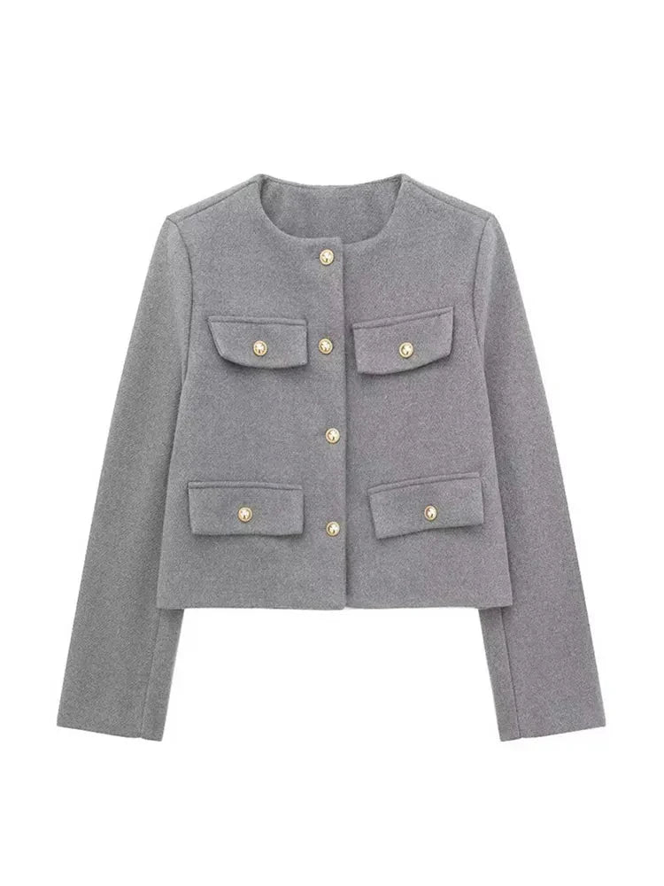 Langarmblazer Für Damen | Rundhals