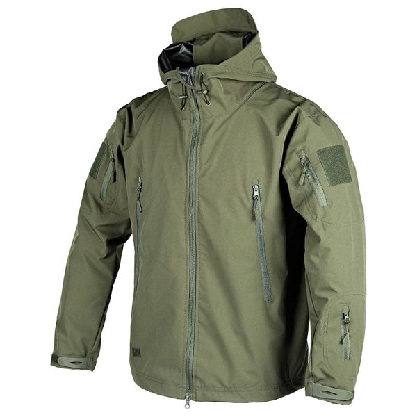 Taktische Outdoorjacke Mit Kapuze Für Herren | Reißverschlussdetails