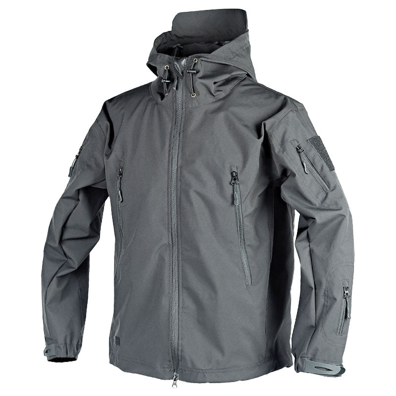 Taktische Outdoorjacke Mit Kapuze Für Herren | Reißverschlussdetails