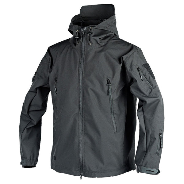 Taktische Outdoorjacke Mit Kapuze Für Herren | Reißverschlussdetails