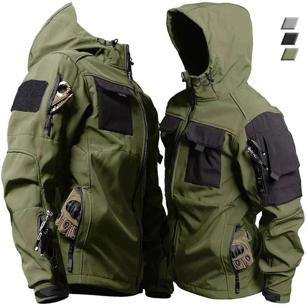 Taktische Outdoorjacke Mit Kapuze | Mehrere Taschen