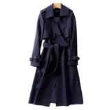 Langer Trenchcoat Mit Bindegürtel Für Damen | Stilvoll