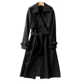 Langer Trenchcoat Mit Bindegürtel Für Damen | Stilvoll