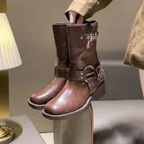 Winterstiefel Mit Schnalle | Blockabsatz