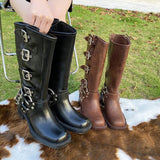 Winterstiefel Mit Schnalle | Blockabsatz