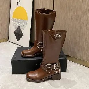 Winterstiefel Mit Schnalle | Blockabsatz