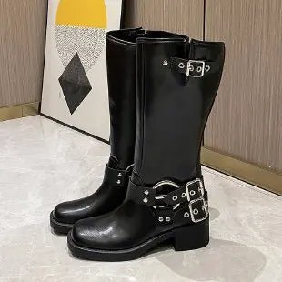 Winterstiefel Mit Schnalle | Blockabsatz