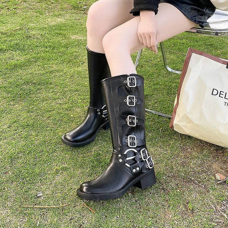 Winterstiefel Mit Schnalle | Blockabsatz