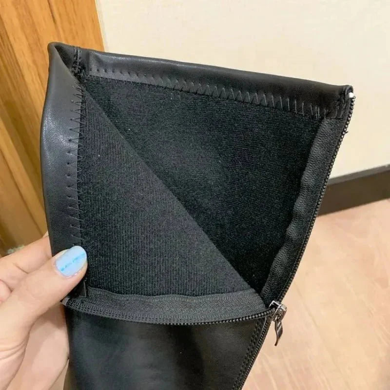 Hohe Stiefel Für Damen | Quadratischer Absatz