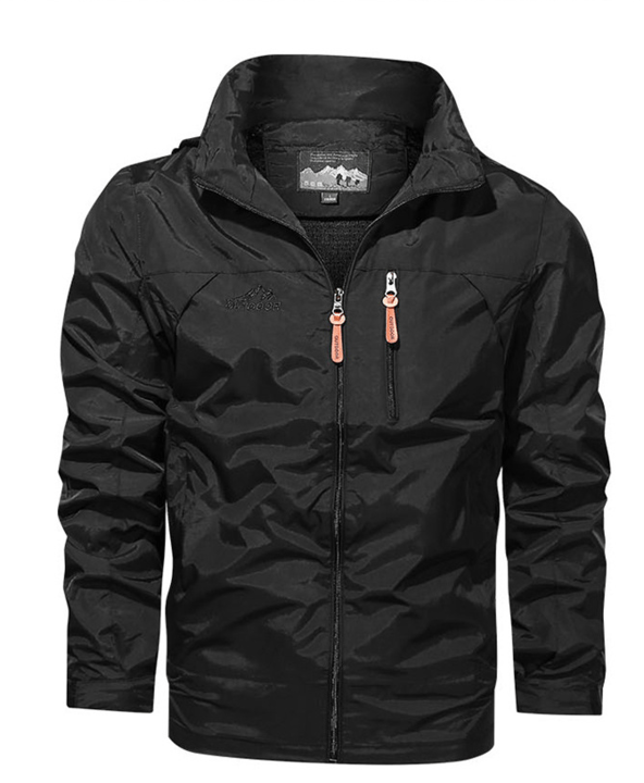 Outdoorjacke Mit Reißverschluss Für Herren | Brusttasche