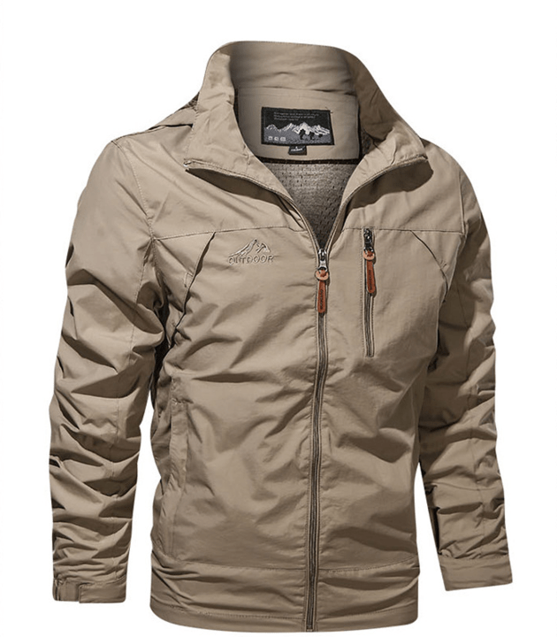 Outdoorjacke Mit Reißverschluss Für Herren | Brusttasche
