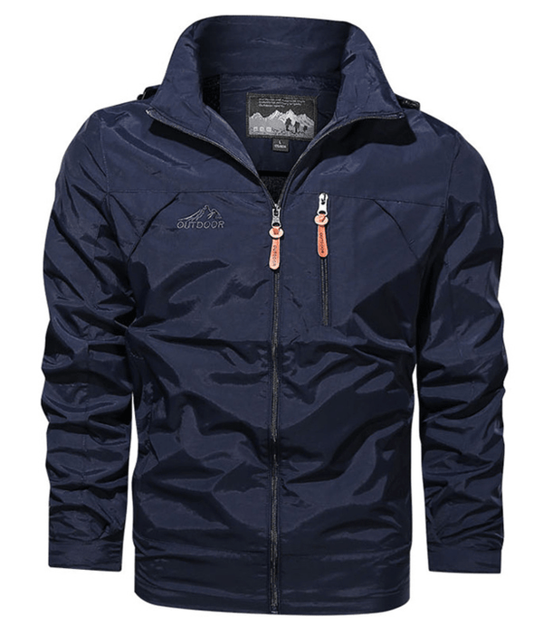 Outdoorjacke Mit Reißverschluss Für Herren | Brusttasche