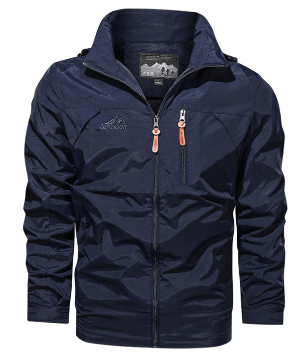 Outdoorjacke Mit Reißverschluss Für Herren | Brusttasche