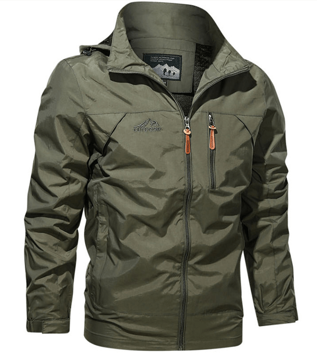 Outdoorjacke Mit Reißverschluss Für Herren | Brusttasche