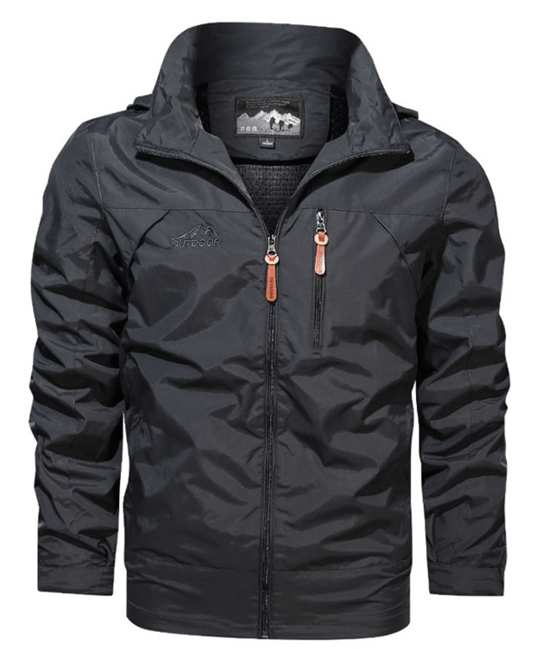Outdoorjacke Mit Reißverschluss Für Herren | Brusttasche