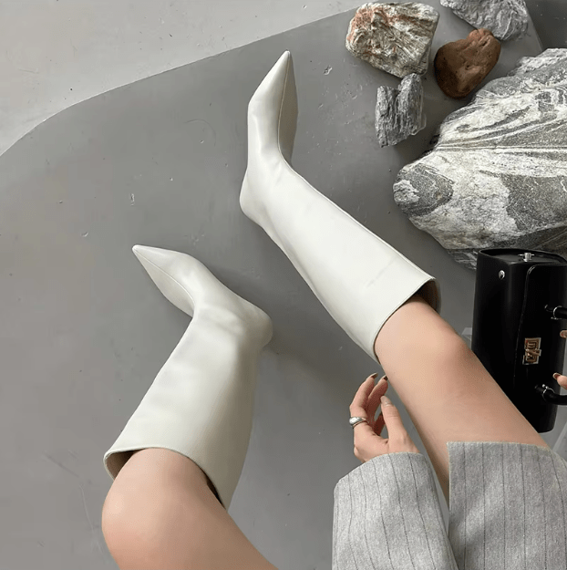 Spitze Kniehohe Stiefel | Kniehoch