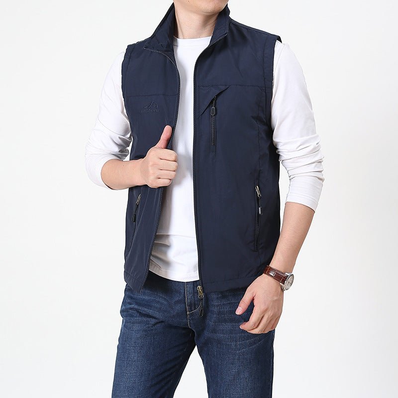 Herren Ärmelloser Bodywarmer | Stehkragen