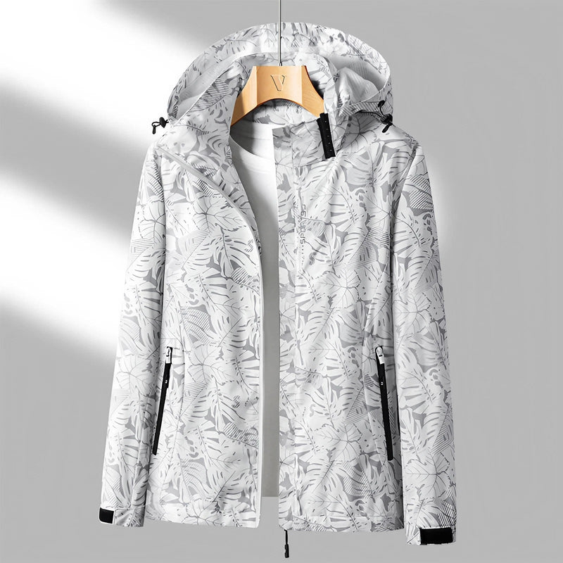 Bedruckte Outdoorjacke Mit Kapuze Für Damen | Langarm