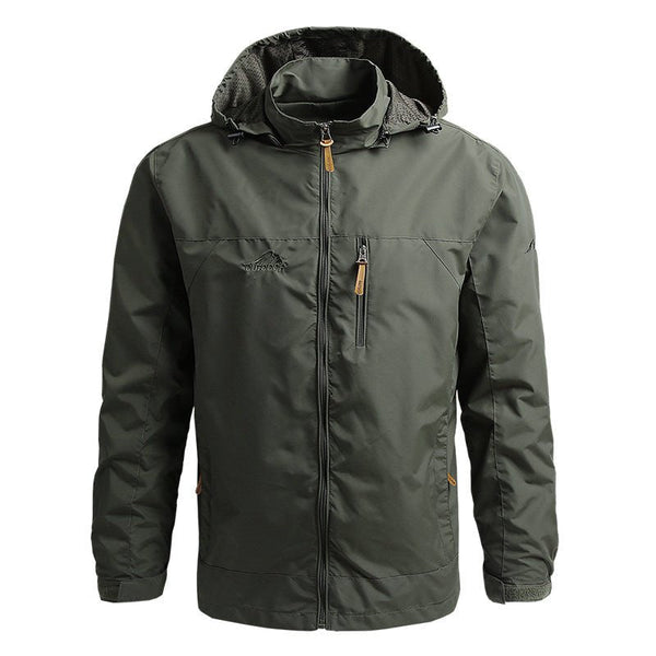 Outdoorjacke Mit Kapuze Für Herren | Reißverschluss
