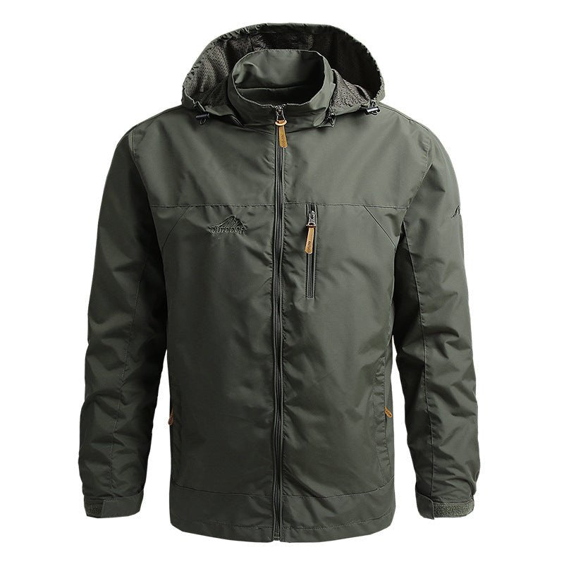 Outdoorjacke Mit Kapuze Für Herren | Reißverschluss