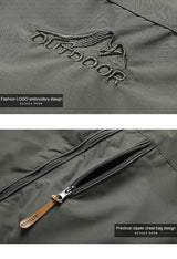 Outdoorjacke Mit Kapuze Für Herren | Reißverschluss