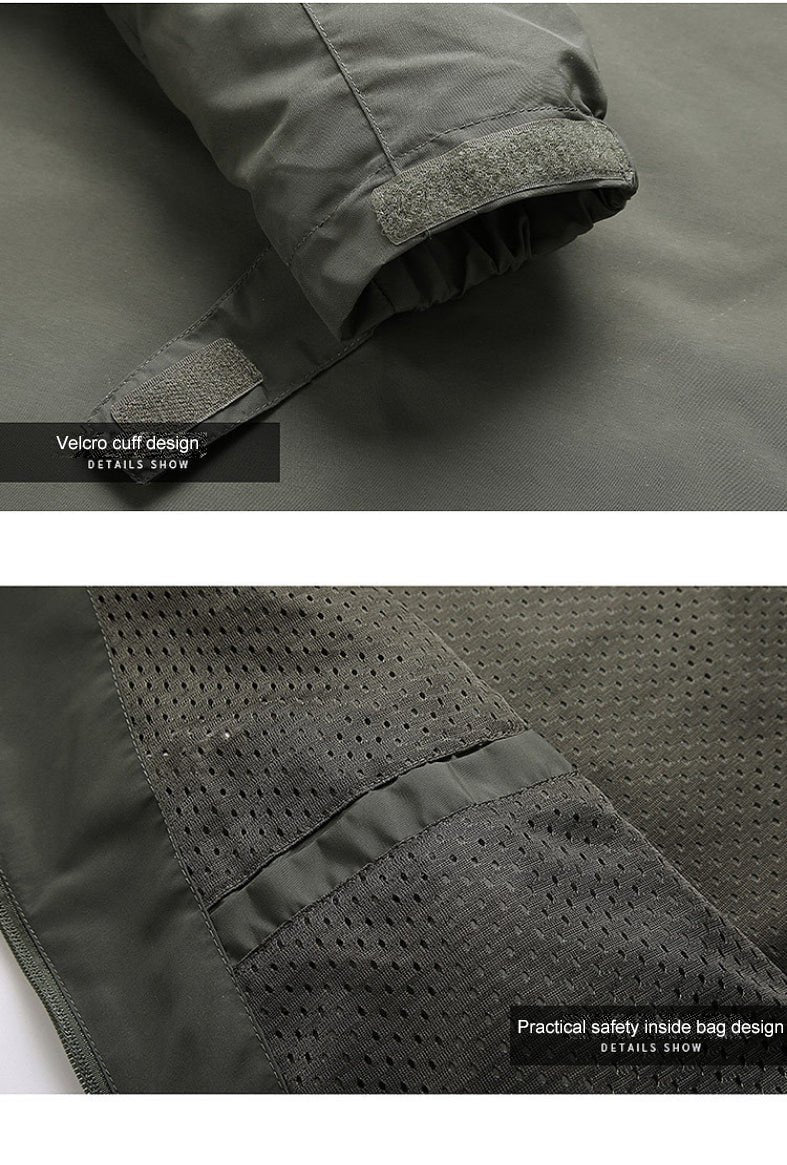 Outdoorjacke Mit Kapuze Für Herren | Reißverschluss