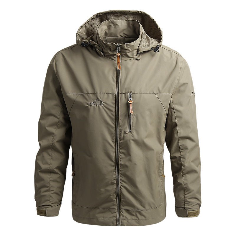 Outdoorjacke Mit Kapuze Für Herren | Reißverschluss