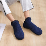 Gestrickte Hausschuhsocken Mit Fleecefutter Für Damen | Winter