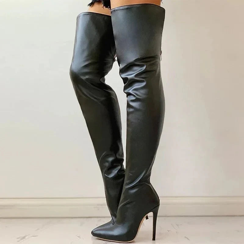 Overknee-Stiefel Mit Stilettoabsatz Für Damen | Winter