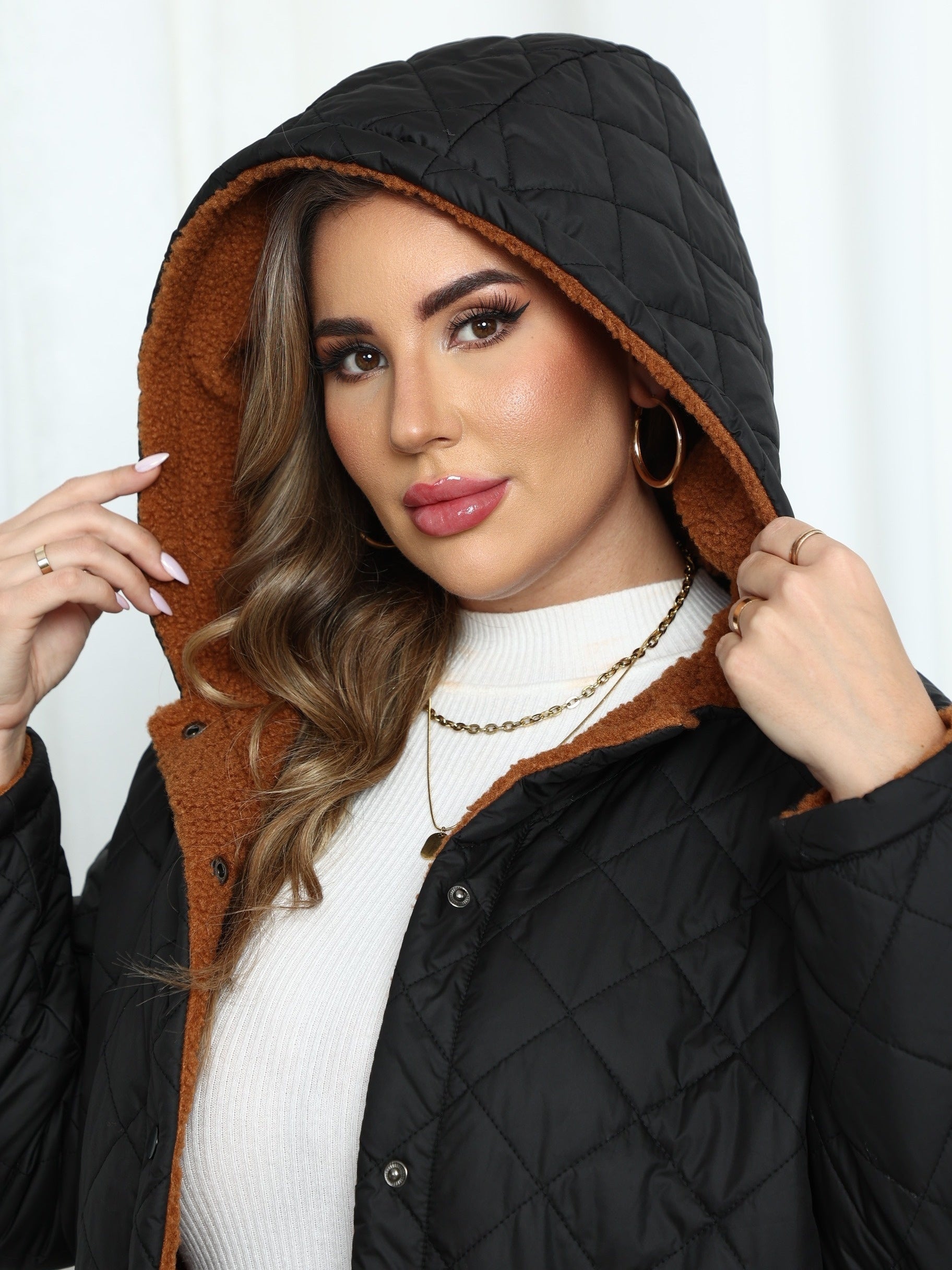 Damen Winterjacke In Großen Größen | Schwarz