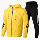 Stylisches Herren-Trainingsanzug-Set Mit Reißverschluss | Mit Tasche