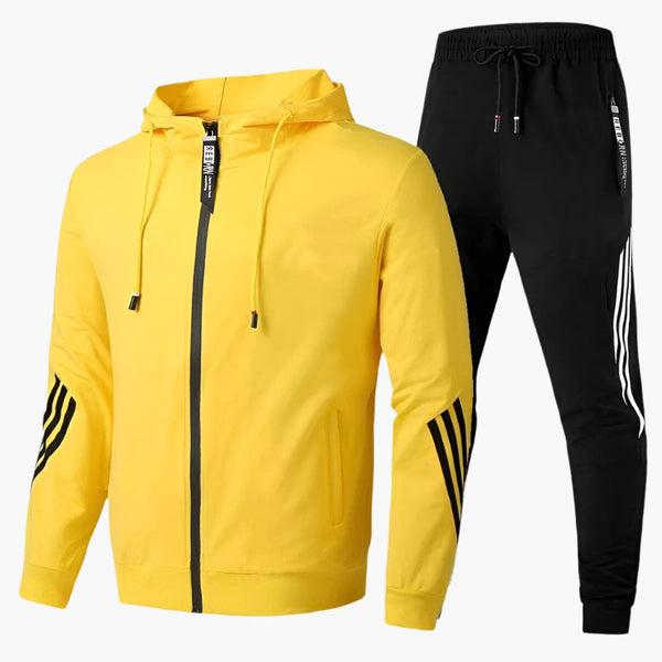Stylisches Herren-Trainingsanzug-Set Mit Reißverschluss | Mit Tasche