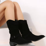 Stylische Stiefel Mit Schnallendetail Für Damen | Winter